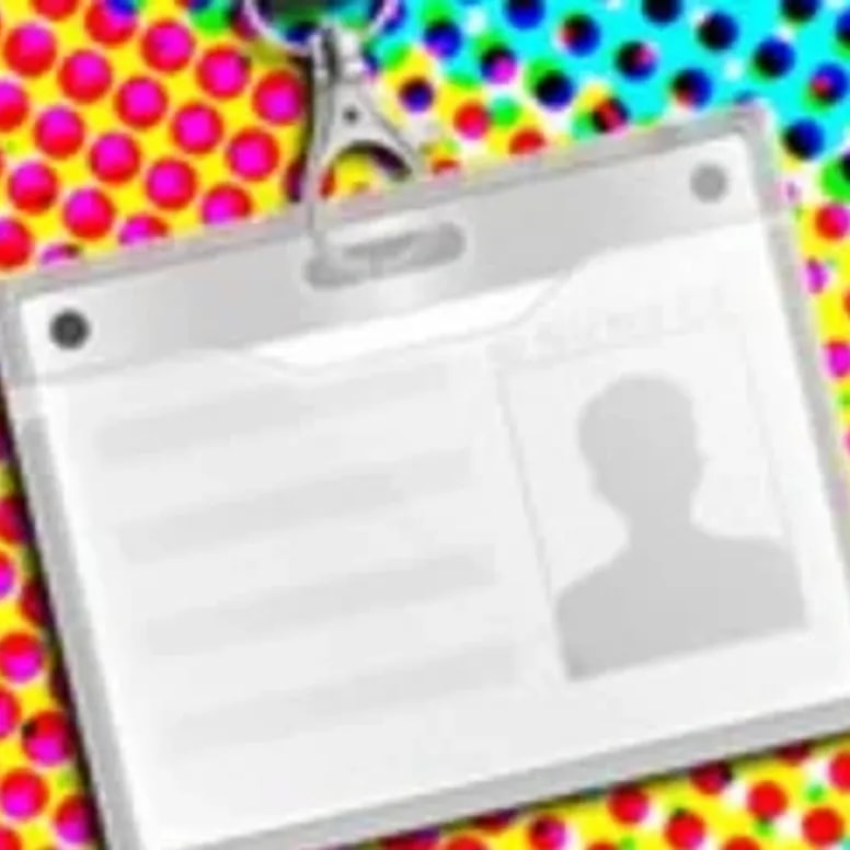 Security ID badge with clip for incident personnel identification